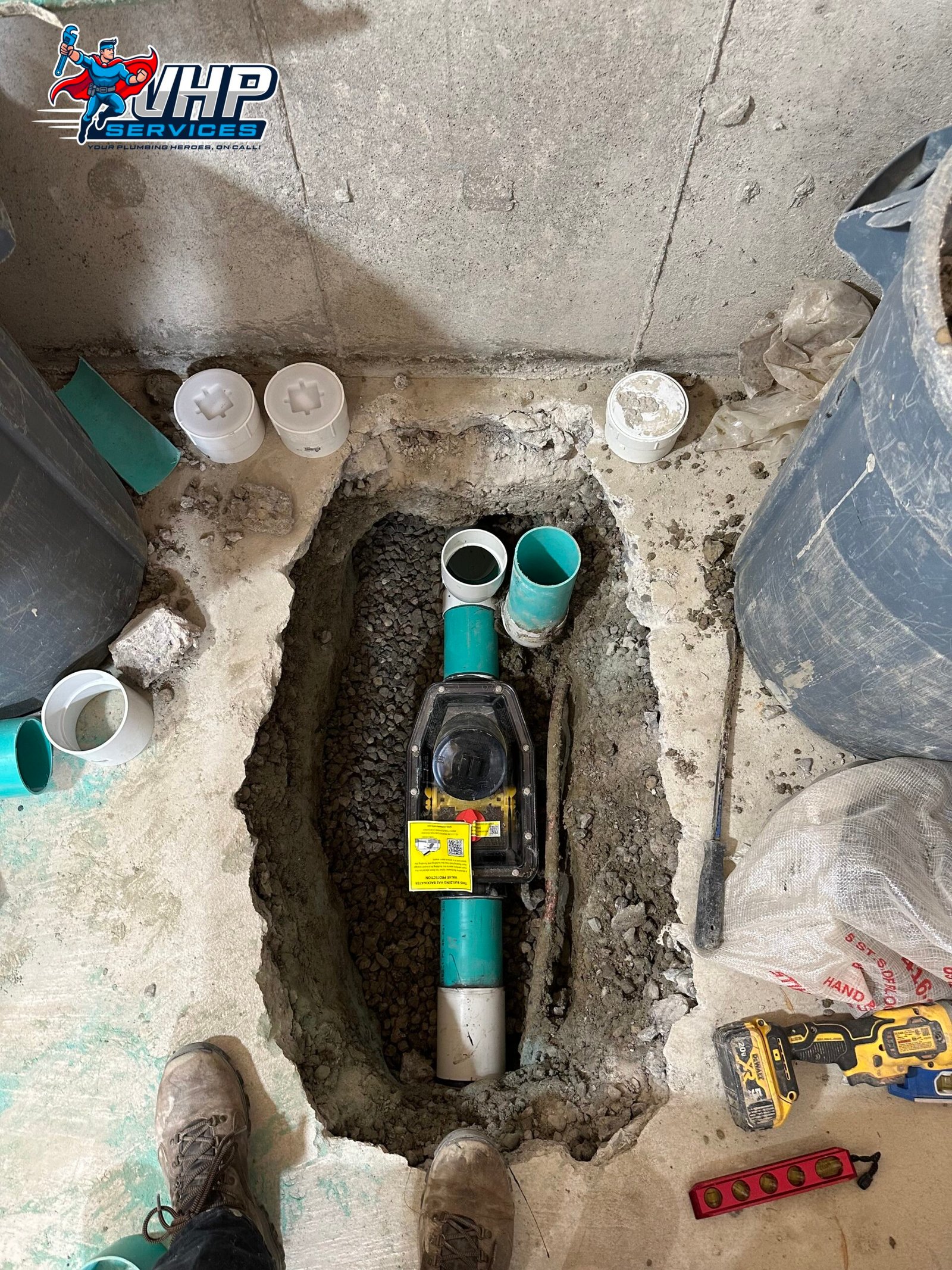 Inside Backwater Valve Installation, Newmarket.
