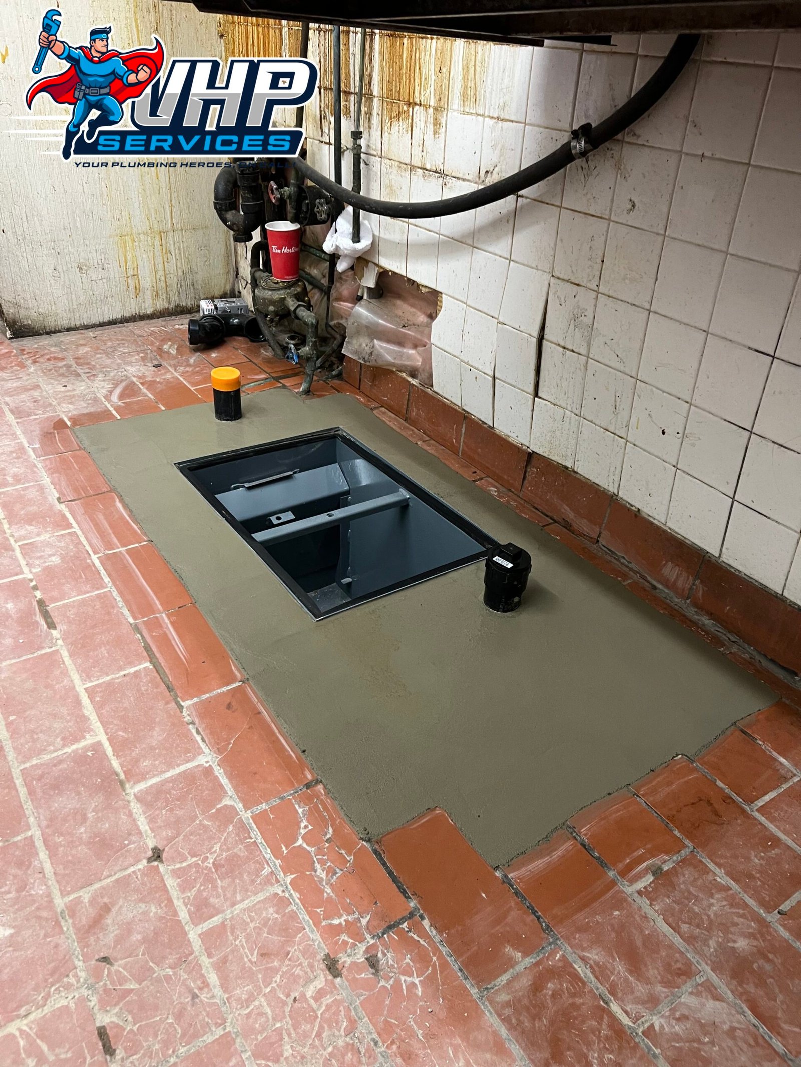 Completed Commercial Grease Trap Installation, Newmarket.
