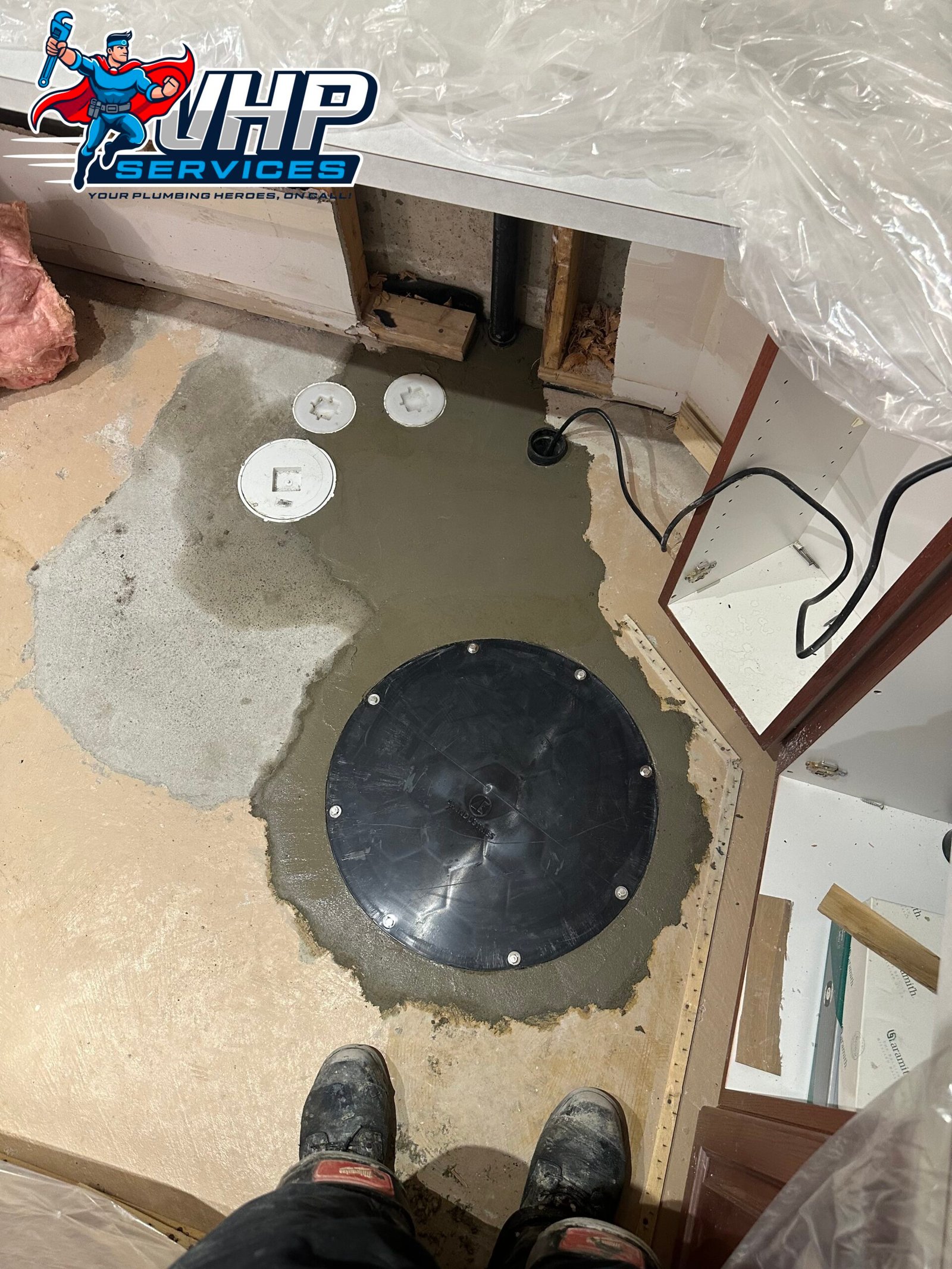 New Sump Pump and Sump Pit Installation, Brampton.