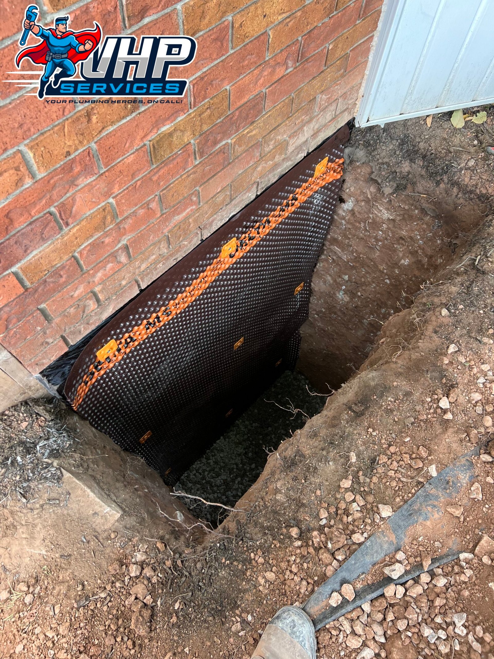 Exterior Basement Waterproofing with Membrane Installation, Vaughan.