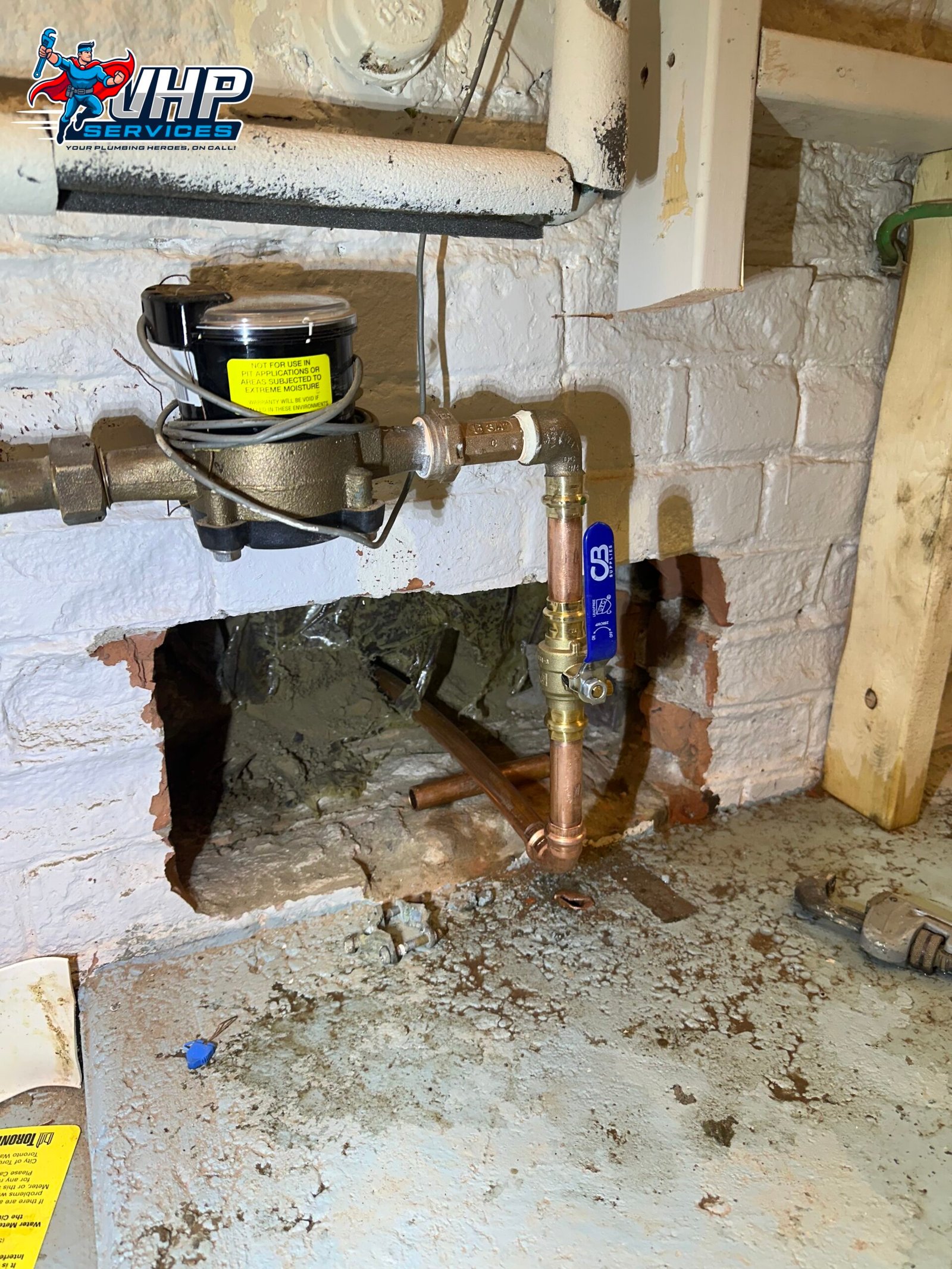 Low water pressure repair – plumber inspecting water line system