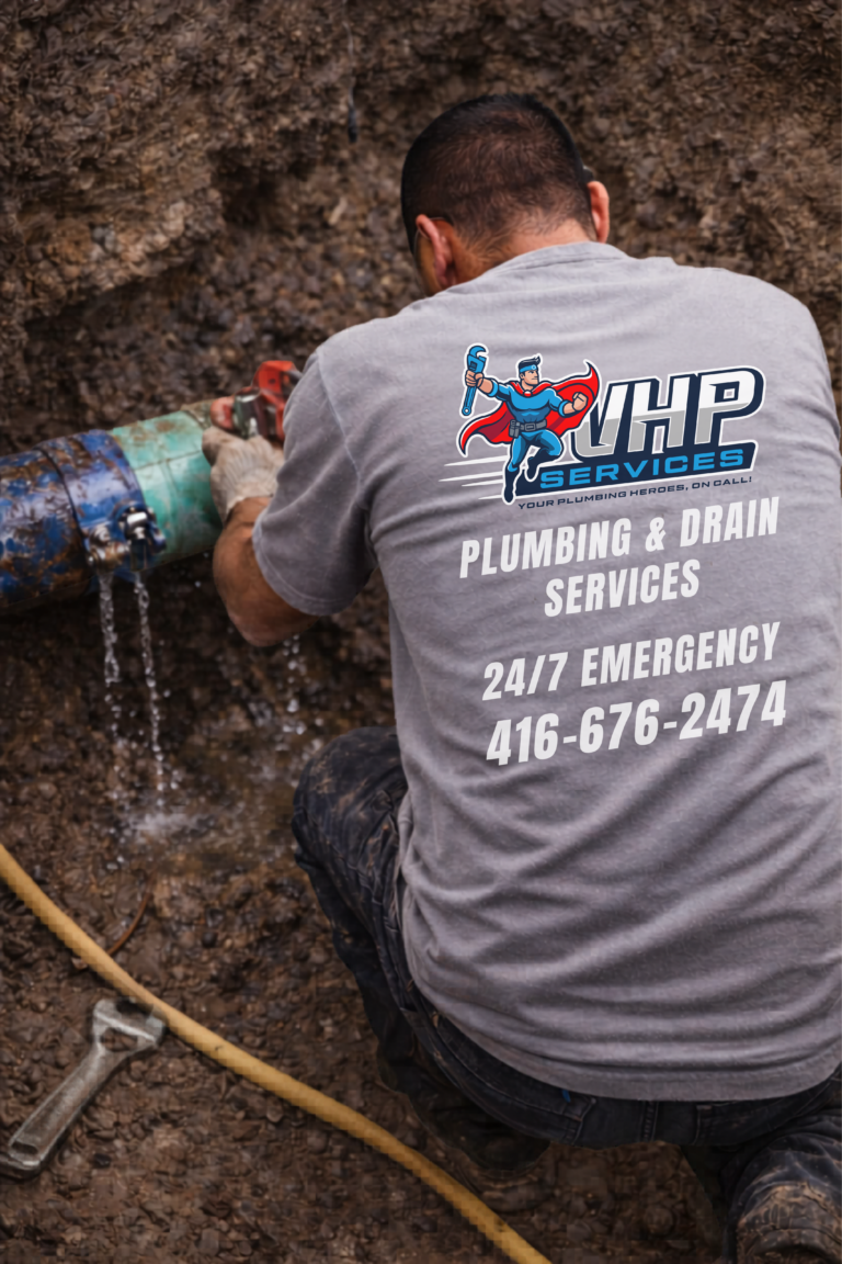 Water line upgrade in Toronto replacing old underground pipes with new high-pressure plumbing system