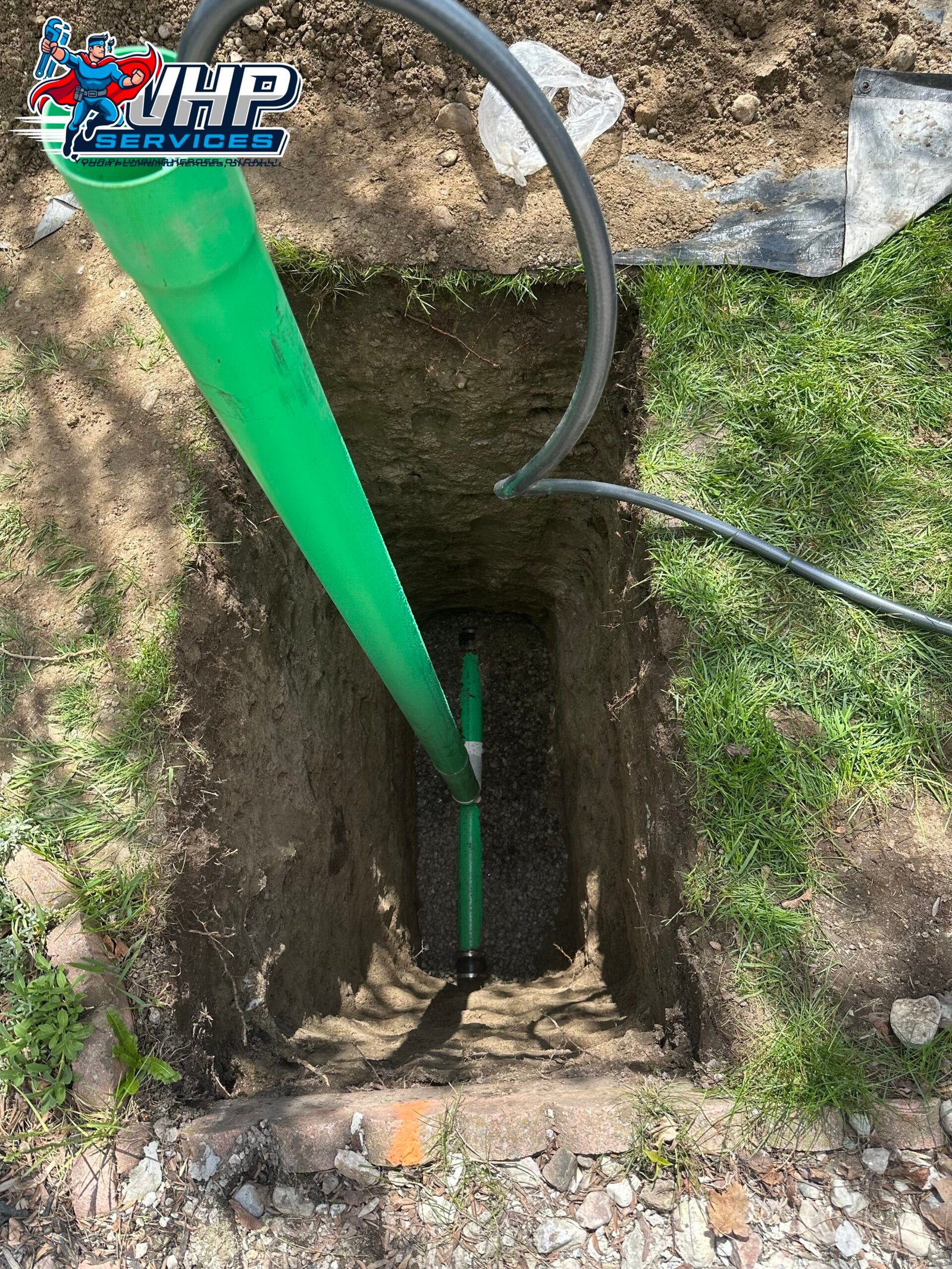 Outside drain line repair