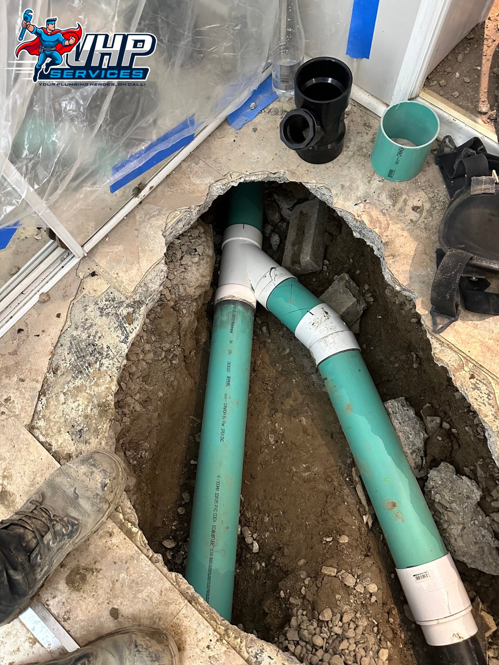 Drain line repair