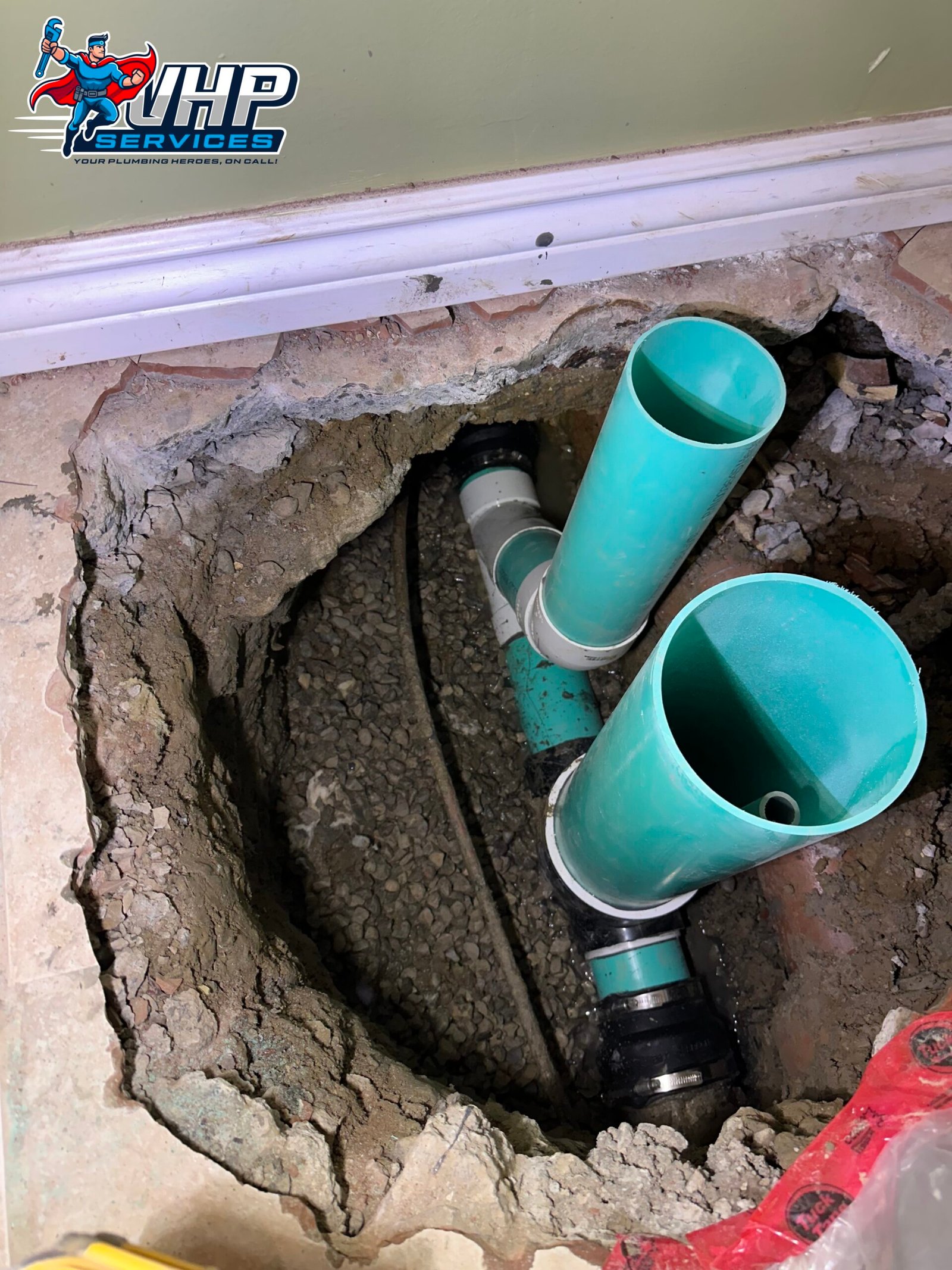 Newly installed drains