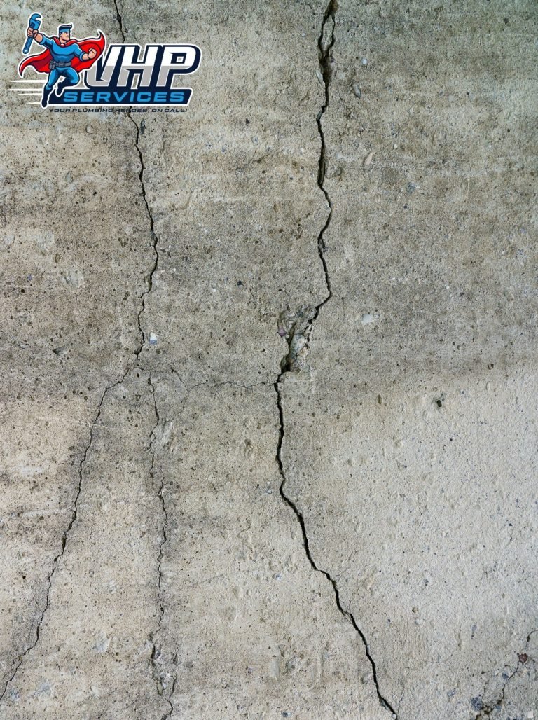 Cracked concrete slab. Wall made of cement with crack. House foundation repair. Texture surface or background Cracked concrete slab. Wall made of cement with a crack. House foundation repair. Texture surface or background